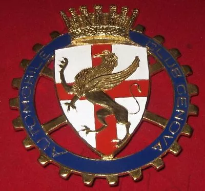 $54.88 • Buy Car Badge -automobile Club Genova Car Grill Badge Emblem Mg Jaguar Triumph Vw Au