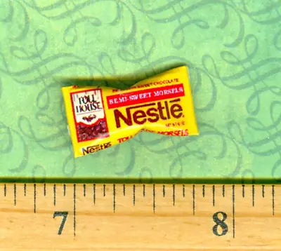 $2.55 • Buy Dollhouse MINIATURE Size Chocolate Baking Chips Bag