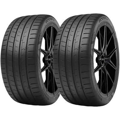 (QTY 2) 275/35ZR18 Kumho Ecsta PS91 99Y XL Black Wall Tires • $402.98