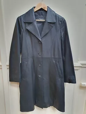 WOMENS MERCEDES-BENZ  Leather  TRENCHCOAT  MAc Size 10 • $82.11