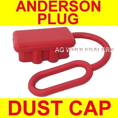 $2 • Buy DUST CAP COVER RED SUIT ANDERSON PLUG 50 AMP DUAL BATTERY 50a