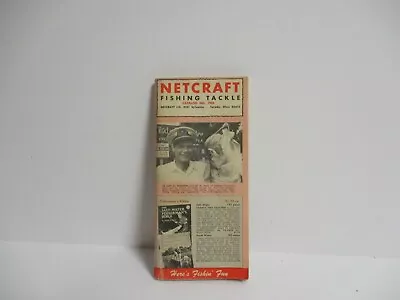 Vintage 1970 Netcraft Fishing Tackle Accessories 169 Pg Catalog Lures Rods  • $16.99