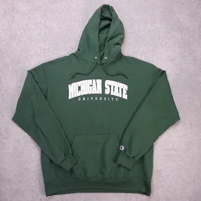 £22.99 • Buy Champion Jumper Adult Extra Large Green Michigan State University Hoodie Mens
