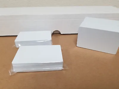 50 Blank White PVC Cards CR80.30 Mil High Quality For Color And UV Printing • $9.90