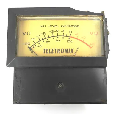 Teletronix UA UREI LA-2A Original Beede VU Meter Works But Damaged Cover #2. UU • $425