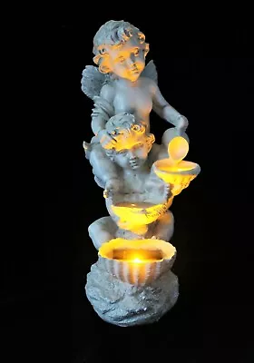 £15.25 • Buy Garden Solar Ornament Cherub Fairy Angel Figurine Angel Statue