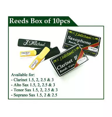 J.Michael Soprano Saxophone Reeds Size 1.5 (10pk) • $12.95