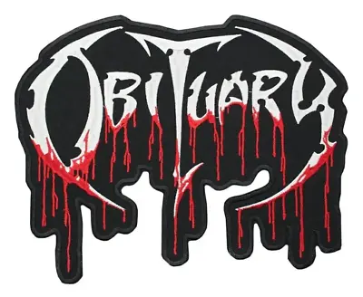 Obituary Sew-on Back Patch | Xecutioner American Death Metal Bloody Band Logo • $17.99