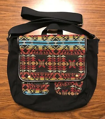 Mossimo Southwestern Crossbody Black Red Blue Orange Yellow Messenger Pocket Bag • $29.99