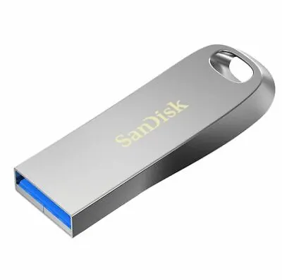SANDISK Ultra Luxe USB 3.1 Memory Stick Flash Drive Pen Backup- 64 GB Silver  • £6.85