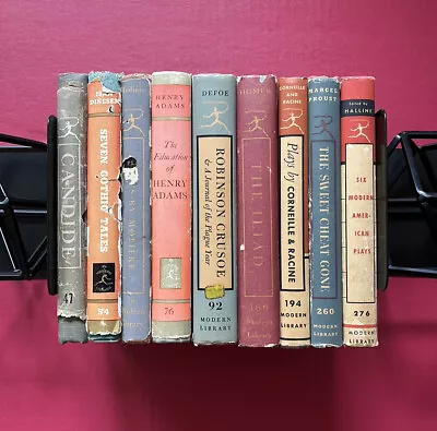 Modern Library Lot Of 9 Hardcover Classics W/ Dust Jackets 3 Unclipped All G+ • $105