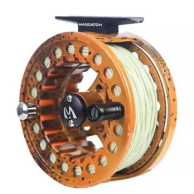 ECO Large Arbor Fly Fishing Reel (3/4Wt 5/6Wt 7/8Wt) And Pre-Loaded Fly Reel Wit • $51.04