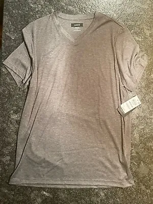 Alfani Men's Travel Stretch V-Neck T-Shirt HTHR ONYX [M] • $14.99