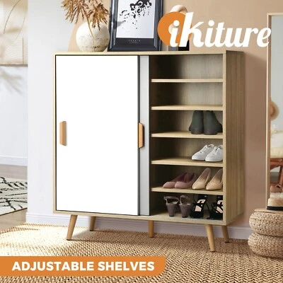 $165.90 • Buy Oikiture Shoes Rack Shoe Storage Cabinet Organiser Sideboard Shelf Cupboard