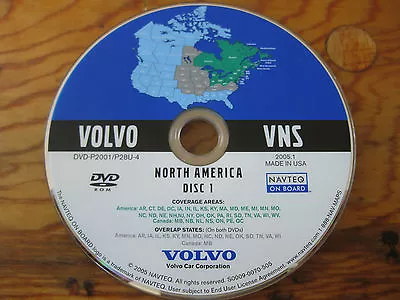 2002 2003 2004 2005 2006 Volvo XC90 S80 NAVIGATION  DVD  MIDWEST & NORTHEAST OEM • $56.95