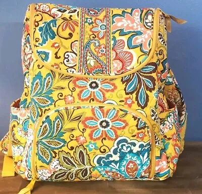Vera Bradley Backpack Travel Bag 'Provençal ' Yellow EUC! • $25