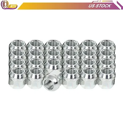 Set 24 3/4  Hex Zinc Open-end Acorn Bulge Lug Nuts 1/2 X20 For Ford Lincoln • $18.19