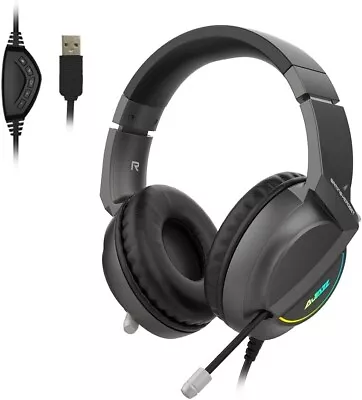NACODEX AX365 USB Gaming Headset Headphone 7.1 Stereo Surround Sound & LED Light • $49.99