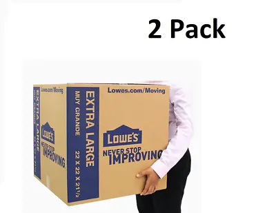 Extra Large Cardboard Boxes 22  X 22  Storage Moving Shipping Packing Pack Of 2 • $19.99