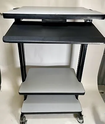 Heavy Duty Adjustable Mobile Computer Cart Medical Lab 42 H X 18 D X 24 W • $225