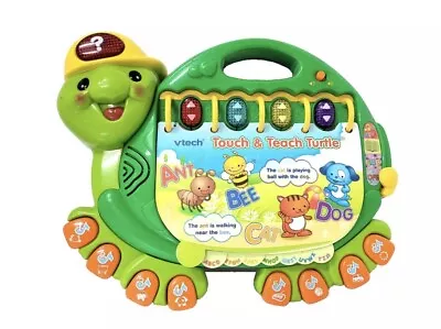 VTech Touch And Teach Turtle Educational Learning Toy ABC's Music Reading • $11.99