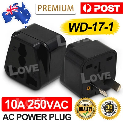 $9.95 • Buy Universal To AU Australia 3 Pin Plug AC Power Adapter Travel Converter
