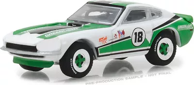 Greenlight Trade Show Exclusive 2018 1970 Datsun 240z #18 1/64 Green White 29926 • $5.95