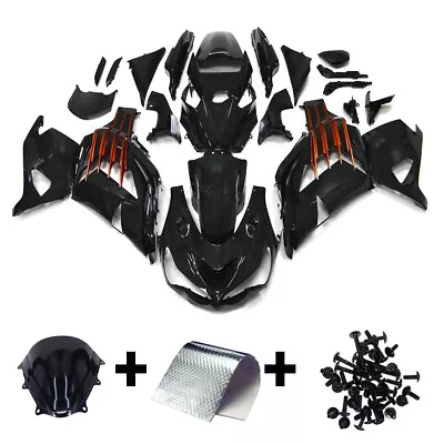 Injection Fairing Kit For Kawasaki Ninja ZX14R 2012-2021 Bodywork Orange Black • $479.95