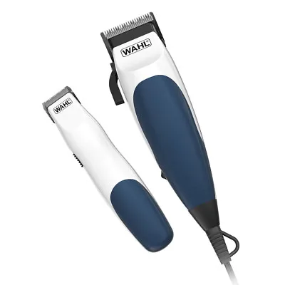 WAHL BLUE HOMECUT COMBO Hair Clipper & Bonus Battery Trimmer Home Cutting Kit • $56.05