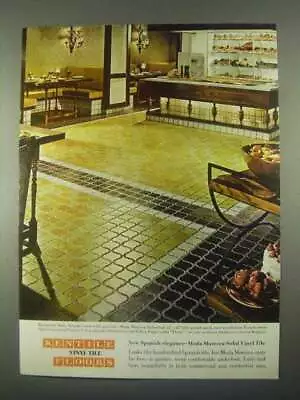 1967 Kentile Moda Moresca Solid Vinyl Tile Ad • $19.99