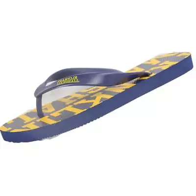 Franklin & Marshall UA987 Unisex Rubber All Over Logo Navy Thong Sandals • $33.89