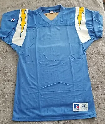 Vintage Russell Athletic NFL San Diego Chargers Football Jersey Blank Size 44 • $90