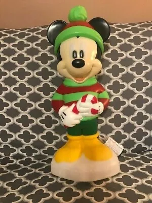  Disney 2018 Mickey Mouse Christmas Lighted Blow Mold 24  By Gemmy Brand New • $87.50