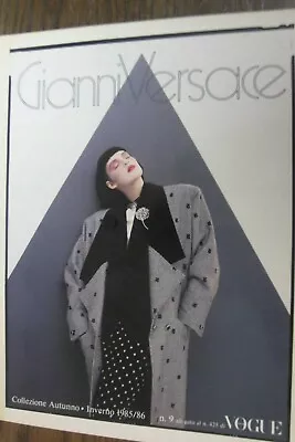 Gianni Versace Autunno Inverno Catalog Collezione 1985/86 FASHION RARE Vintage  • $99.99