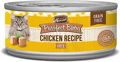 Merrick Purrfect Bistro Grain Free Wet Cat Food Chicken Recipe Pate - 24 5.5 Oz. • $74.62