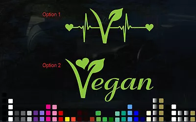 Vegan Sticker Decal Vegetarian Car Caravan Wall Door • $4.99