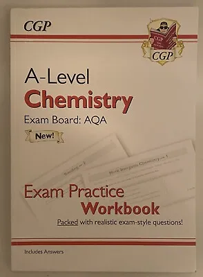 A-Level Chemistry: AQA Year 1 & 2 Exam Practice Workbook - Includes Answers • £8.99