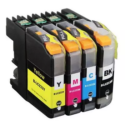 4 Ink Cartridges For Brother LC233 LC-233 DCP-J4120DW MFC-J4620DW Nonoem • $12.20