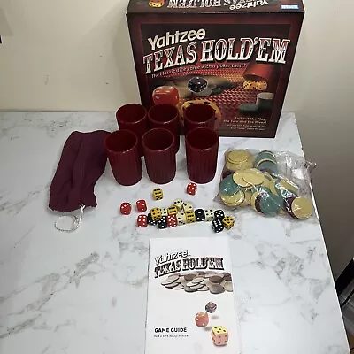 Yahtzee Texas Hold Em Poker Style Dice Game Night Parker Brothers 2004 New • $8.49