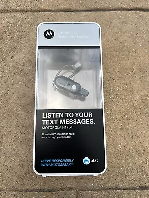 Motorola H17txt Motospeak Wireless Headset Text To Speech Bluetooth New • $59.99