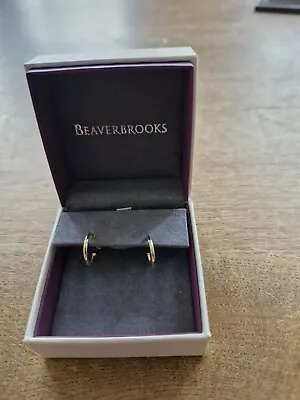 9ct Gold Earrings Pre Owned Hoops In Excellent Condition Beaver Brooks  • £49