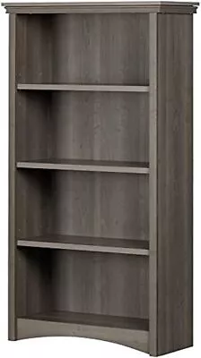 South Shore Gascony 4-Shelf Storage Bookcase Gray Maple • $310.12