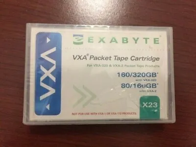 EXABYTE X23 VXA Packet Tape Cartridge For VXA-2 @160GB VXA-320 @320GB  NEW • $24.99