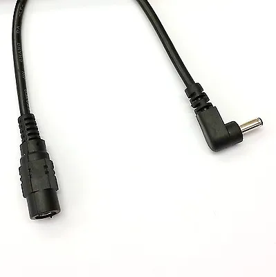 DC POWER ADAPTER CABLE 3.5mm X 1.35mm RIGHT ANGLE 90° CONVERTOR ANDROID MP3 MP4 • £2.99