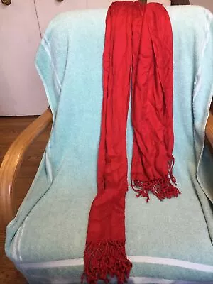 Merona Soft Red Scarf 70 Inches X 12 Inches Brand New  • $13.49