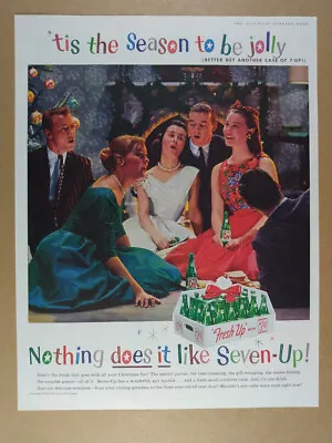 1958 7-Up Seven-Up Soda Christmas Party Photo Vintage Print Ad • $9.99