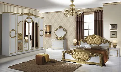 £899 • Buy Borocoo Italian High Gloss Bedroom Set With 4 Doors Wardrobe XMAS OFFER £899