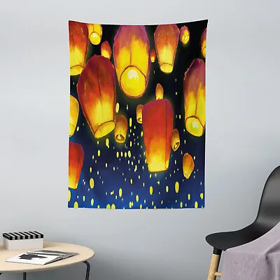 £16.99 • Buy Lantern Microfiber Tapestry Floating Fanoos Chinese