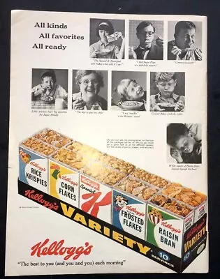 Life Magazine Ad KELLOGG'S VARIETY PACK 1964 AD • $1
