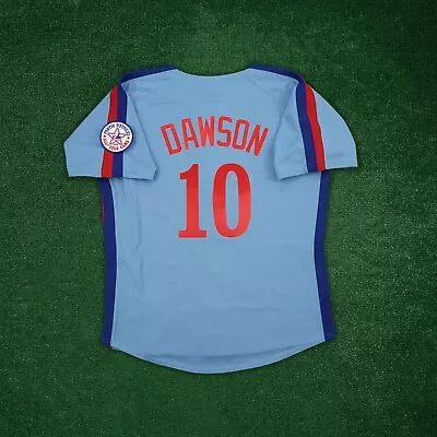 Andre Dawson 1982 Montreal Expos Cooperstown Men's Blue Jersey W/ All Star Patch • $139.99